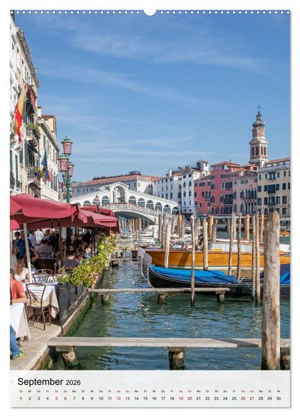 Produktbild: Venedig - Zwischen Wasser und Himmel (Wandkalender 2026 DIN A2 hoch), CALVENDO Monatskalender