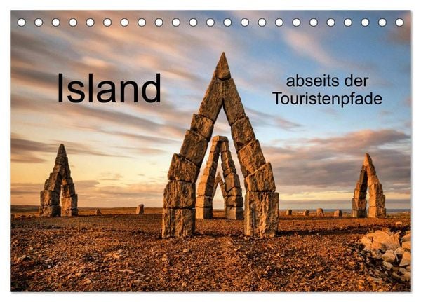 Island abseits der Touristenpfade (Tischkalender 2026 DIN A5 quer), CALVENDO Monatskalender
