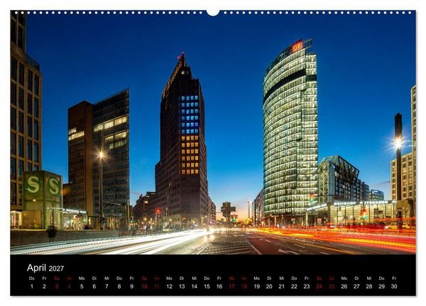 Produktbild: Eine Reise durch Berlin bei Nacht (hochwertiger Premium Wandkalender 2027 DIN A2 quer), Kunstdruck in Hochglanz