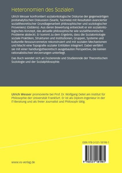 Produktbild: Heteronomien des Sozialen