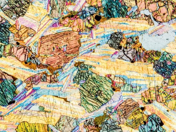 Produktbild: Gabbro Gestein D&uuml;nnschliff Mikroskop (Puzzle)