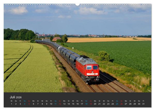 Produktbild: Oberlausitzer Eisenbahnen 2026 (Wandkalender 2026 DIN A2 quer), CALVENDO Monatskalender