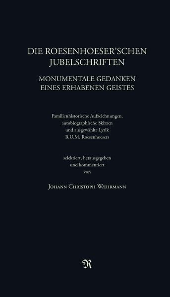 Produktbild: Die Roesenhoeser'schen Jubelschriften