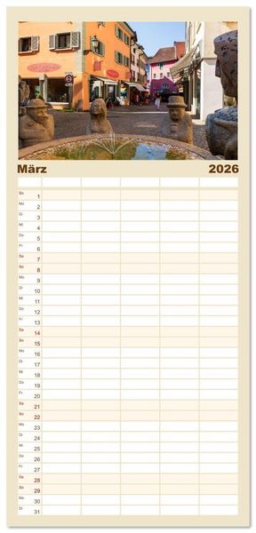 Produktbild: Familienplaner 2026 - Bad S&auml;ckingen - Charmantes St&auml;dtchen am Rhein mit 5 Spalten (Wandkalender, 21 x 45 cm) CALVENDO