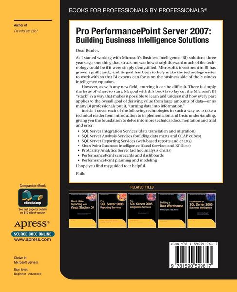 Produktbild: Pro PerformancePoint Server 2007