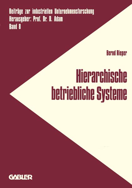 Produktbild: Hierarchische betriebliche Systeme