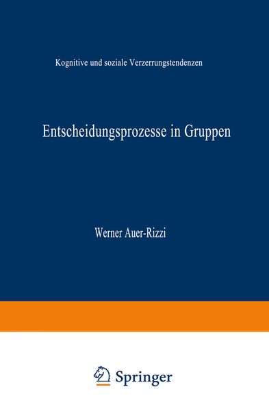 Produktbild: Entscheidungsprozesse in Gruppen