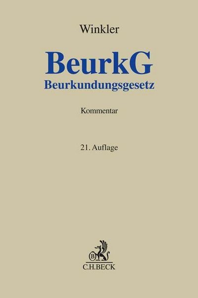 Produktbild: Beurkundungsgesetz. BeurkG