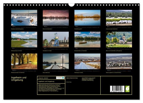 Produktbild: Ingelheim und Umgebung (Wandkalender 2026 DIN A3 quer), CALVENDO Monatskalender