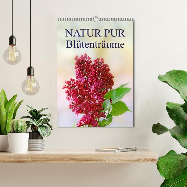 Produktbild: NATUR PUR Bl&uuml;tentr&auml;ume (Wandkalender 2026 DIN A3 hoch), CALVENDO Monatskalender