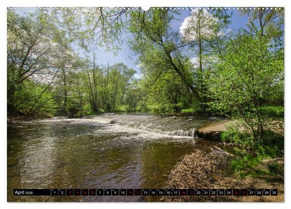 Produktbild: Fl&uuml;sse und Seen im Harz (hochwertiger Premium Wandkalender 2026 DIN A2 quer), Kunstdruck in Hochglanz
