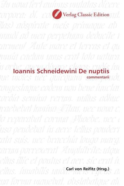 Produktbild: Ioannis Schneidewini De nuptiis