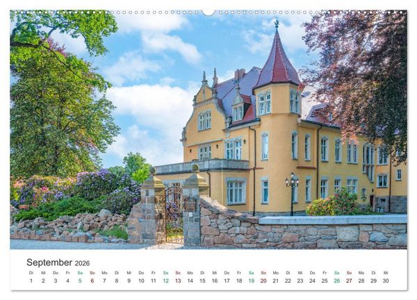 Produktbild: Schl&ouml;sser - Bauwerke der Vergangenheit (hochwertiger Premium Wandkalender 2026 DIN A2 quer), Kunstdruck in Hochglanz