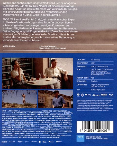 Produktbild: Queer (4K Ultra HD) (+ Blu-ray)