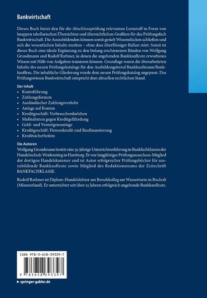 Produktbild: Bankwirtschaft