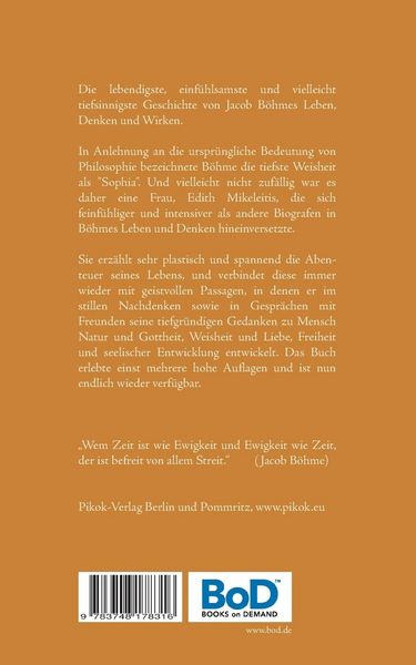 Produktbild: Jacob B&ouml;hme - Das erstaunliche Leben des ersten deutschen Philosophen
