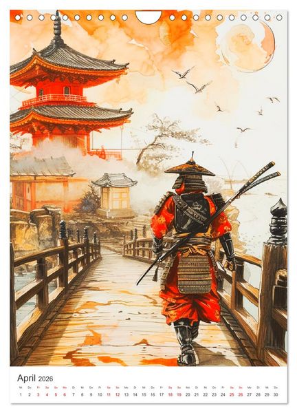 Produktbild: Japan. Impressionen im Aquarell-Stil (Wandkalender 2026 DIN A4 hoch), CALVENDO Monatskalender