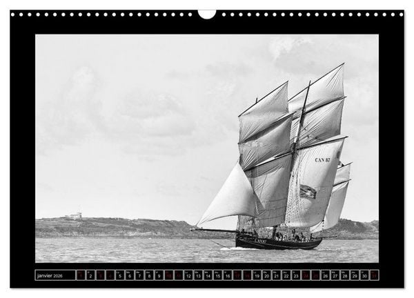 Produktbild: Voiles anciennes (Calendrier mural 2026 DIN A3 vertical), CALVENDO calendrier mensuel