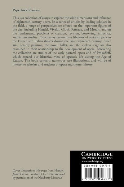 Produktbild: Opera and the Enlightenment