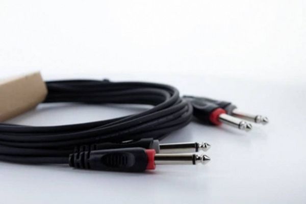 Produktbild: Cordial 14844 Klinke Audio Anschlusskabel [2x Klinkenstecker 6.3mm (mono) - 2x Klinkenstecker 6.3mm (mono)] 1.50m Schwarz