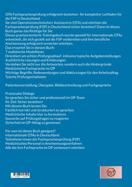 Produktbild: FSP f&uuml;r OTA: Sicher durch die Fachsprachenpr&uuml;fung * 7 Modelltests mit L&ouml;sungen f&uuml;r ausl&auml;ndische OTAs