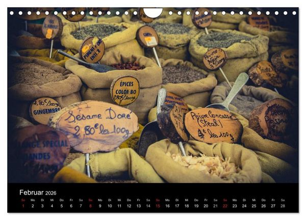 Produktbild: Erlebnis der Sinne - Franz&ouml;sischer Markt auf Korsika (Wandkalender 2026 DIN A4 quer), CALVENDO Monatskalender