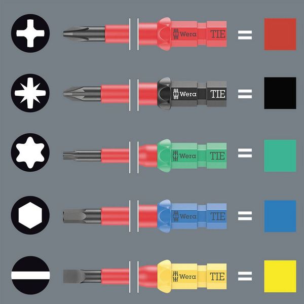 Produktbild: Wera Kraftform Kompakt VDE 60 i 0,6x3,5x157mm TIE SB Elektriker Schlitz Wechselklinge 3.5mm