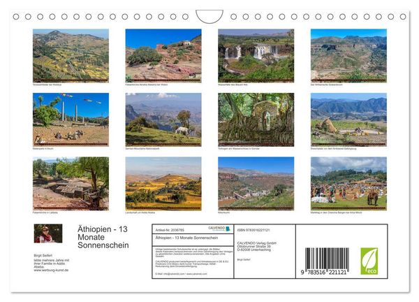 Produktbild: &Auml;thiopien - 13 Monate Sonnenschein (Wandkalender 2026 DIN A4 quer), CALVENDO Monatskalender