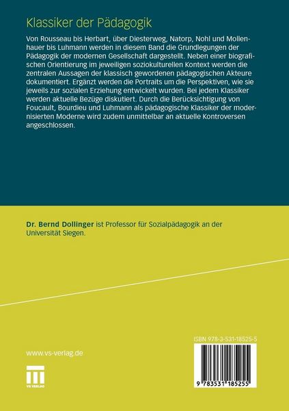 Produktbild: Klassiker der P&auml;dagogik