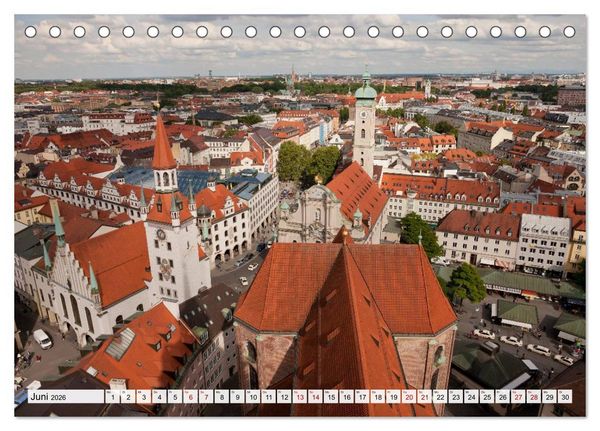 Produktbild: Deutsche Stadtansichten (Tischkalender 2026 DIN A5 quer), CALVENDO Monatskalender