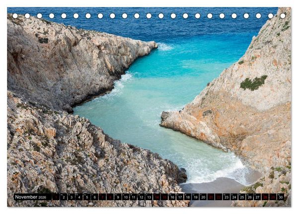 Produktbild: Zauberhaftes Kreta (Tischkalender 2026 DIN A5 quer), CALVENDO Monatskalender