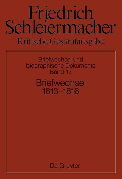 Produktbild: Briefwechsel 1813-1816