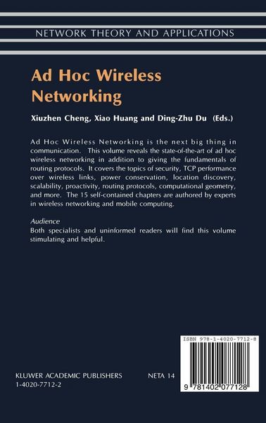 Produktbild: Ad Hoc Wireless Networking