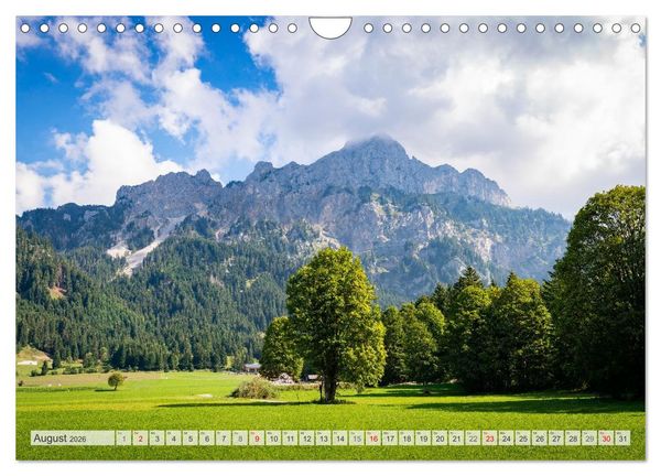Produktbild: Urlaub im Tannheimer Tal (Wandkalender 2026 DIN A4 quer), CALVENDO Monatskalender