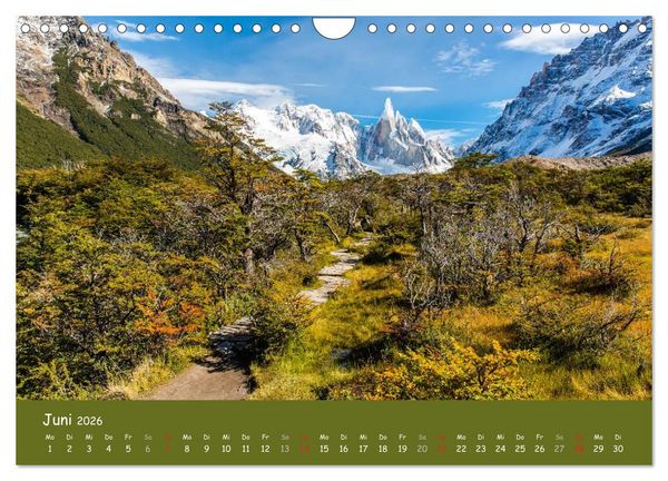 Produktbild: Patagonien 2026 - Traumziel in den Anden (Wandkalender 2026 DIN A4 quer), CALVENDO Monatskalender
