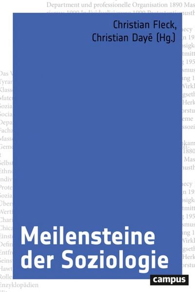 Produktbild: Meilensteine der Soziologie