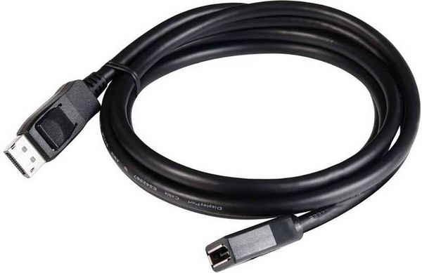 Produktbild: club3D DisplayPort Verl&auml;ngerungskabel DisplayPort Stecker, DisplayPort Buchse 2.00 m Schwarz CAC-1022 DisplayPort-Kabel