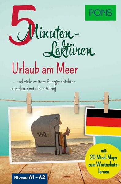 Produktbild: PONS 5-Minuten-Lekt&uuml;ren Deutsch A1-A2 - Urlaub am Meer