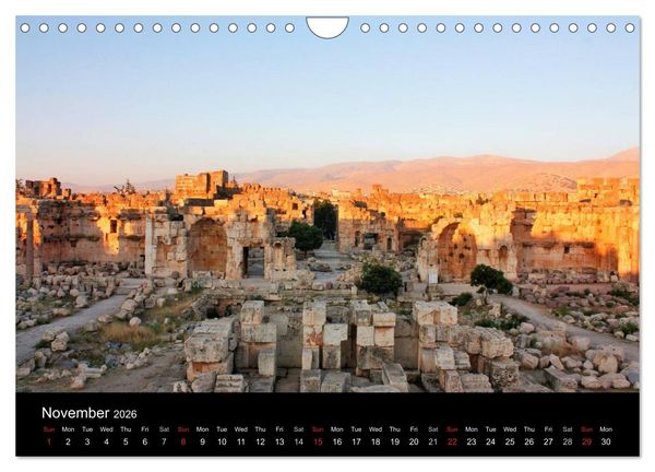 Produktbild: Monuments of Lebanon 2026 (Wall Calendar 2026 DIN A4 landscape), CALVENDO 12 Month Wall Calendar