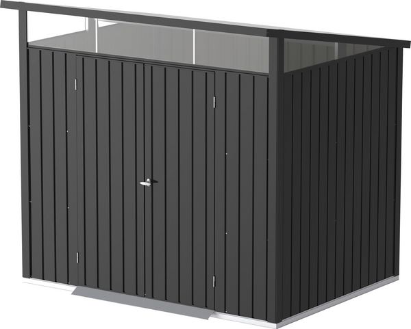 Produktbild: Metall Ger&auml;tehaus 249x231 Gartenhaus Fl&uuml;gelt&uuml;r