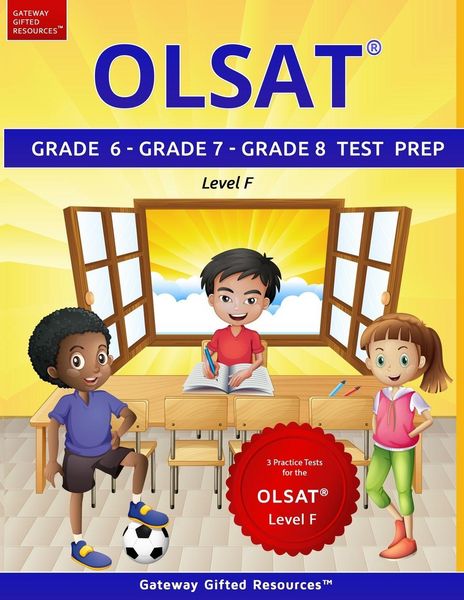 Produktbild: OLSAT Grade 6, Grade 7, Grade 8 Test Prep Level F