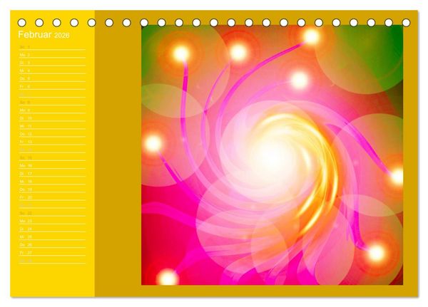 Produktbild: Energie-Spiralen 2026 (Tischkalender 2026 DIN A5 quer), CALVENDO Monatskalender