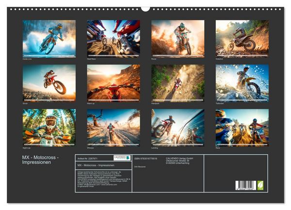 Produktbild: MX - Motocross - Impressionen (Wandkalender 2027 DIN A2 quer), CALVENDO Monatskalender