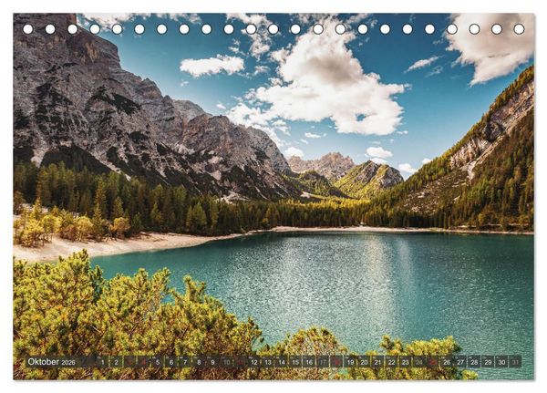 Produktbild: Dolomiten - Traumhafte Berglandschaften (Tischkalender 2026 DIN A5 quer), CALVENDO Monatskalender