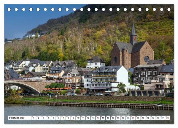 Produktbild: Die sch&ouml;nsten Orte im Moseltal - Von der Burg Eltz bis nach Trier (Tischkalender 2027 DIN A5 quer), CALVENDO Monatskalender