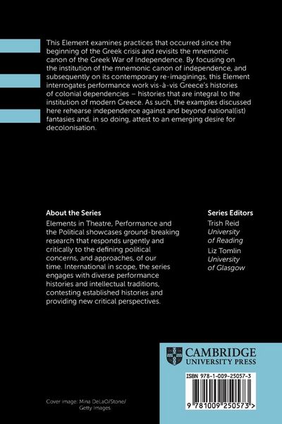 Produktbild: Re-imagining Independence in Contemporary Greek Theatre and Performance