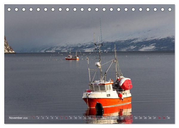 Produktbild: Lyngener Alpen Nord-Norwegen (Tischkalender 2026 DIN A5 quer), CALVENDO Monatskalender