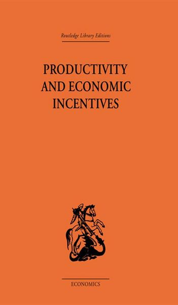 Produktbild: Productivity and Economic Incentives