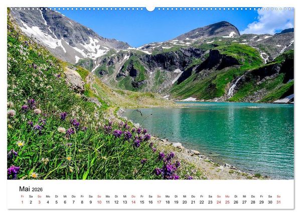 Produktbild: Herrliche Berglandschaften - Impressionen aus &Ouml;sterreich und Bayern (Wandkalender 2026 DIN A2 quer), CALVENDO Monatskalender