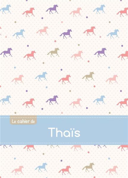 Produktbild: Cahier thais blanc,96p,a5 chevaux